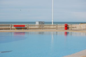 Paddling pool on Hove seafront