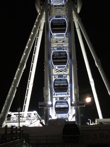 The Brighton Wheel from the end taken at night
