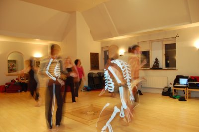 Inspiring arts ghostly skeletons dancing